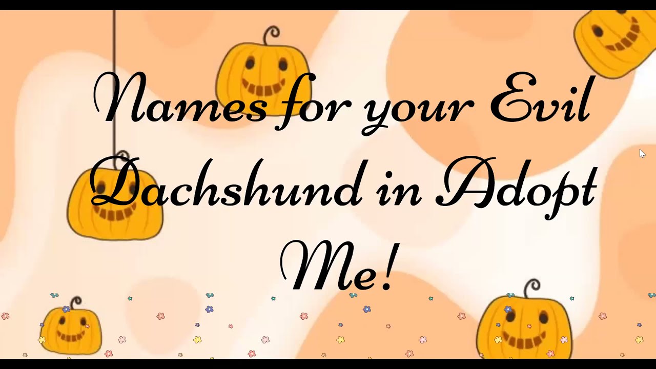 🎃 NAMES FOR HALLOWEEN PETS In Adopt Me! 🍭 