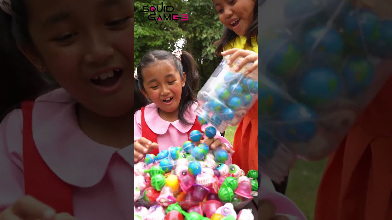 Squid Game Doll 3 Surprise With Candy On Happy Birthday Shorts Squidgame Viral