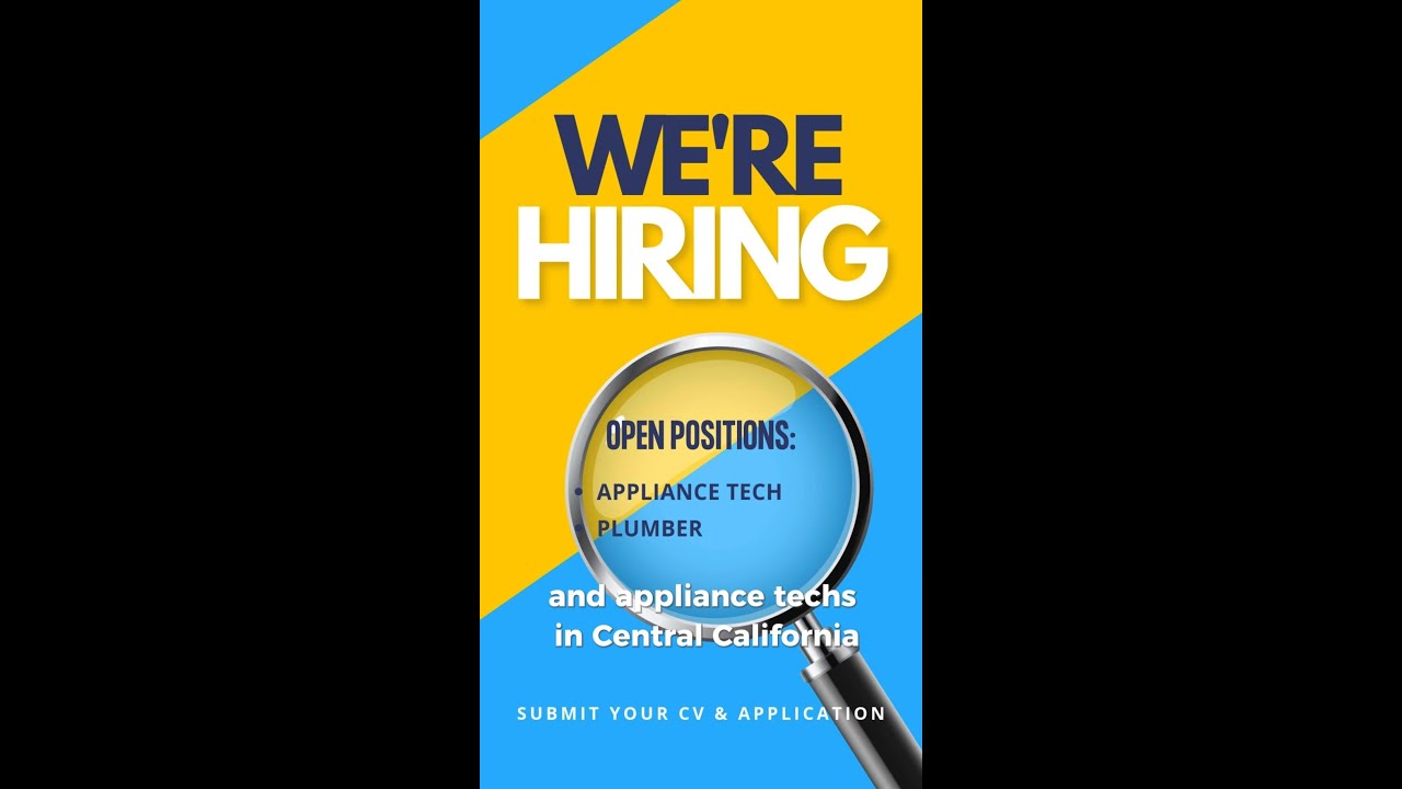 Now Hiring in Modesto!  Plumbing  Appliance Repair Jobs  Join ZIP Today 