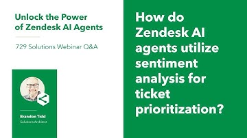 How do Zendesk AI agents utilize sentiment analysis for ticket prioritization?