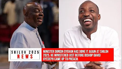 MINISTER DUNSIN OYEKAN HAS DONE IT AGAIN AT SHILOH 2025 JUST BEFORE BISHOP DAVID OYEDEPO PREACHED