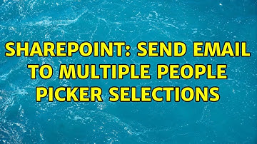 Sharepoint: Send email to multiple people picker selections