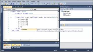 Visual Basic Tutorial   83   Queues ‏ Content