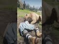 Savage Lion Attack on Girl in RDR2 😱 Unbelievable Survival Moment #shorts #gaming #viral