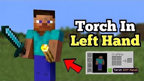 How to Get a Torch Light in your Off Hand (Dynamic Lighting) in Minecraft | Command Block Tutorial