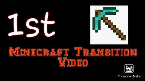My first minecraft transition video!!