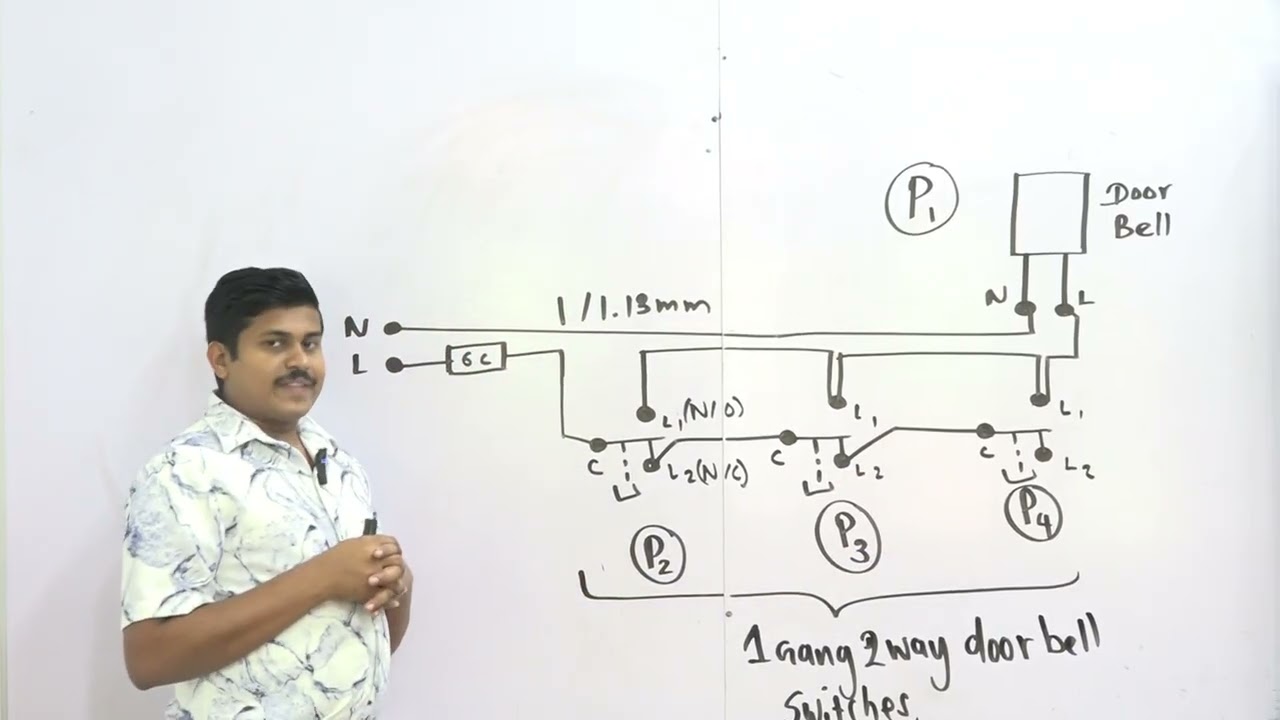 ET | PRACTICAL | EL-03 | විදුලි සීනුවක් ස්ථාන තුනකින් පාලනය කිරීම.