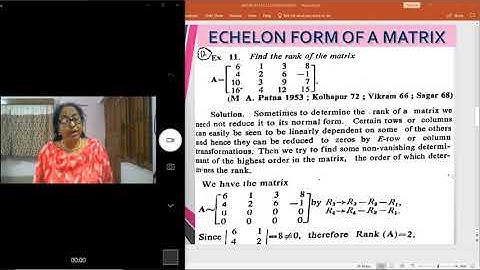 MATRICES LEC12 By RANJANA DUTTA