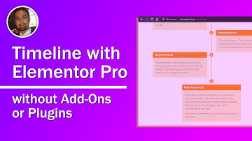 Create Timeline Info on WordPress with Elementor Pro without Add-ons or Plugins