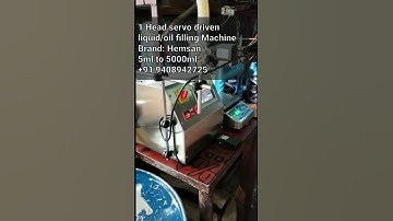 digital liquid filling machine I 1 HEAD SERVO DRIVEN LIQUID/OIL FILLING MACHINE