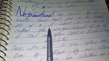 lec 13 part 5 functional analysis writers kareyze topic:definition of neighbourhood