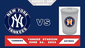 Yankee Stadium vs Houston Astros Aaron Judge 3 Run Walk-off Homerun June 26, 2022 Sights and Sound