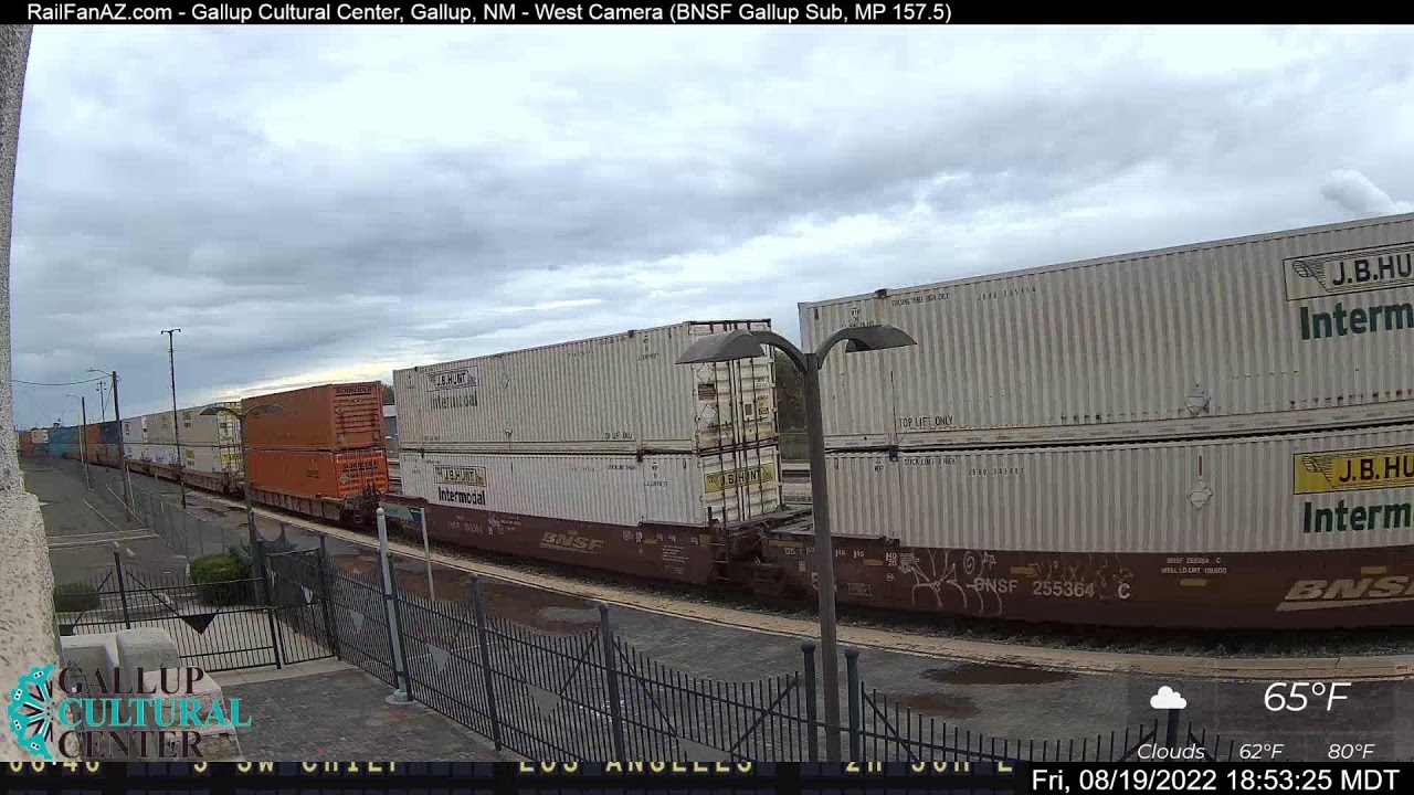 RailFanAZ Gallup Cultural Center, Gallup, NM BNSF Gallup Sub, MP