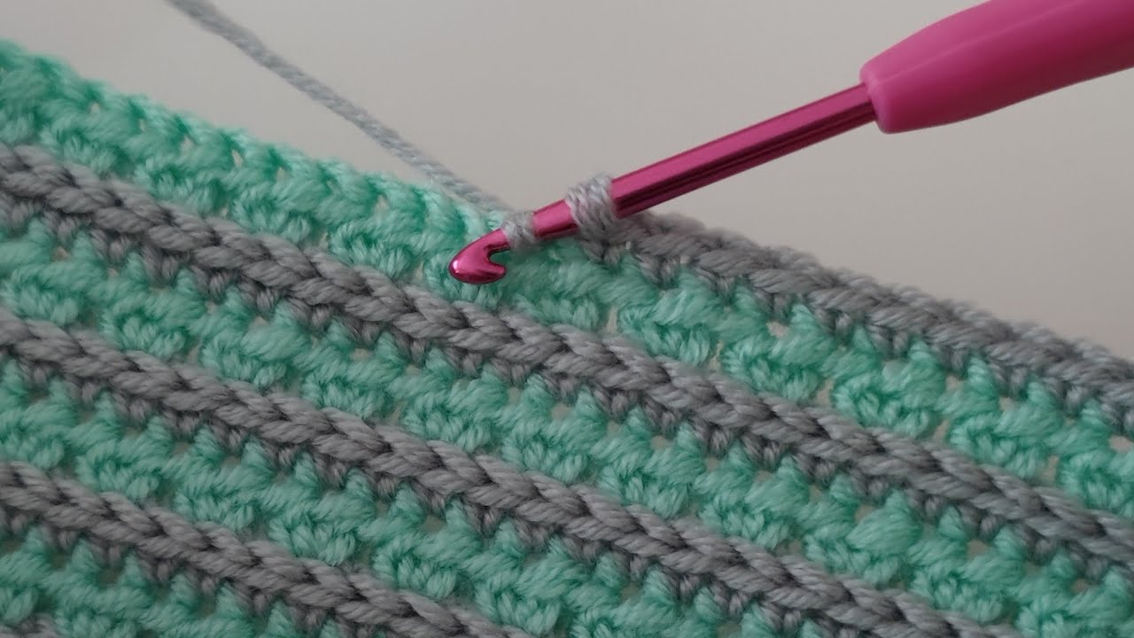 Легкая и быстрая модель детского пледа крючком для начинающих ~ 3D Модель вязания крючком