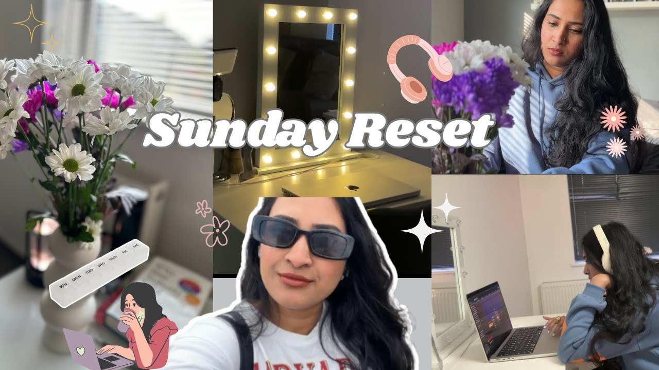 Sunday reset routine of a girl living alone in London | grocery ,deep clean, planning,dress haul