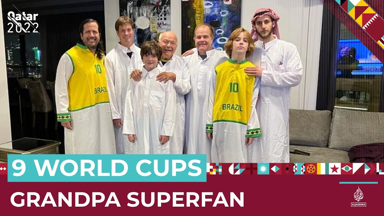 مشجع أمريكي متعصب يحضر كأس العالم للمرة التاسعة على التوالي في قطر | قناة الجزيرة الإخبارية