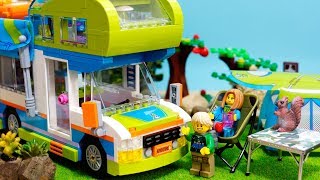 【LEGO遊び】レゴのキャンピングカーでキャンプごっこだぞ！バーベキューにキャンプファイヤーなど盛りだくさんのキャンプだよ【アナケナ&カルちゃんのキッズアニメ】Camp