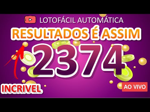 LOTOFACIL 2374 RESULTADOS OTIMOS ANALISE LOT FÁCIL PALPITE ROBO DA LOTO GRATIS JOGOS