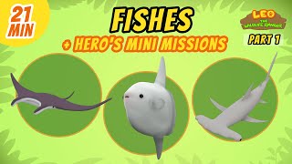 Fishes (Part 1/2)  Junior Rangers and Hero's Animals Adventure | Leo the Wildlife Ranger