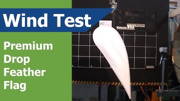 Feather Flag Premium Drop Double-Sided Wind Speed Test