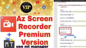 az screen recorder || az screen recorder mt manager || crack vip