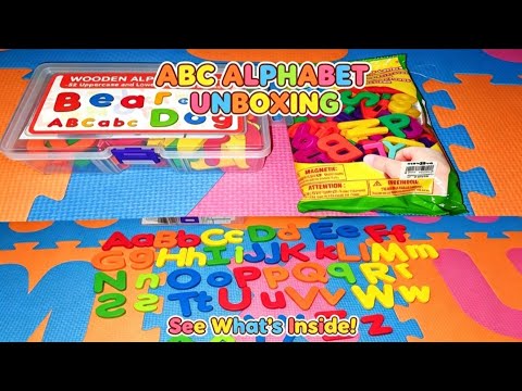 TOY ASMR 🧲🎎 Satisfying Unboxing Wooden Alphabet 52 Upper-case & Lower-case Letters | Review Toy