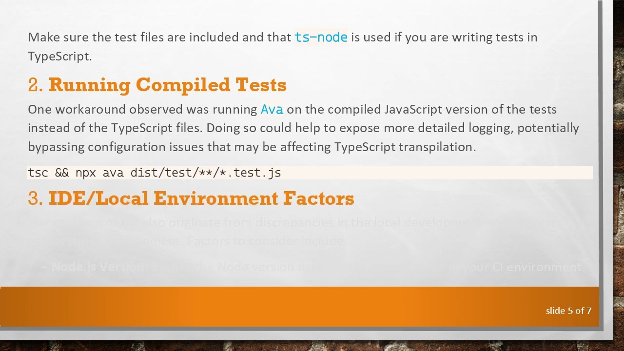 Troubleshooting Ava Test Logging Issues: Why CI Errors Differ from Local Output