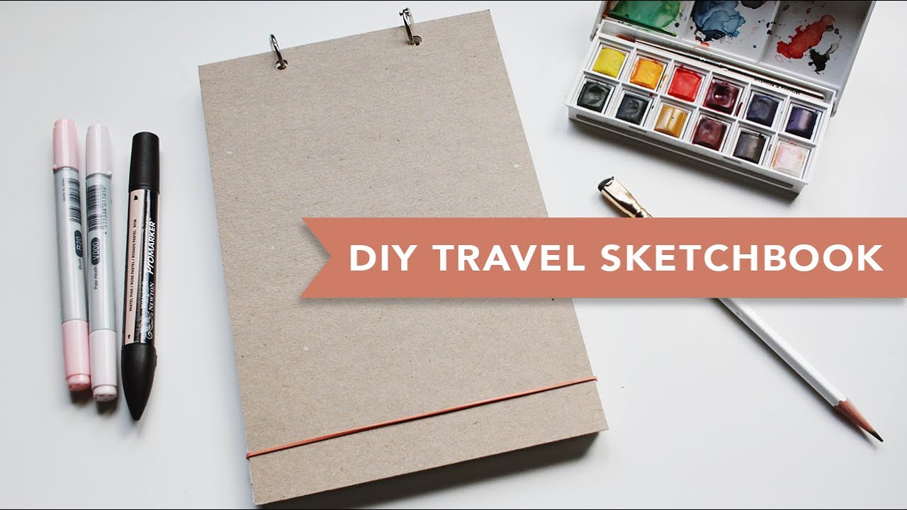 TUTO CRAFT, DIY, Easy and fast way to make a sketchbook