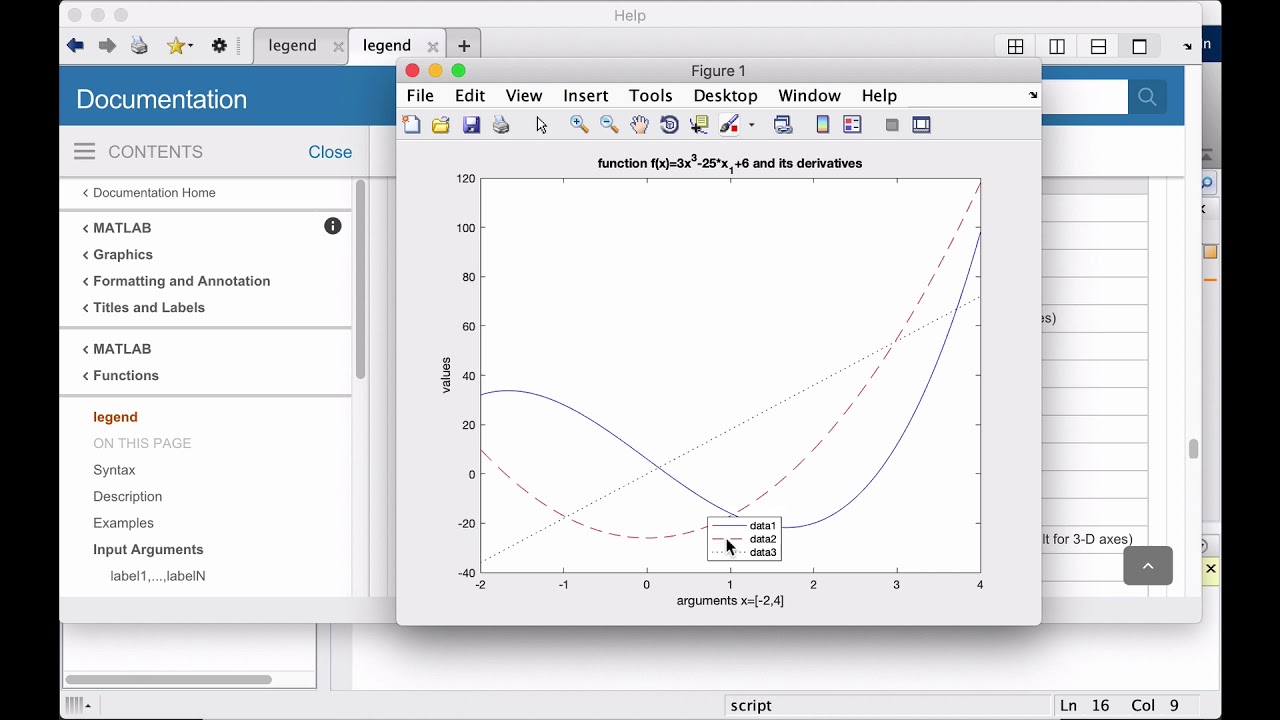 Intro To Matlab - Week 3 - Formatting Plots (Axes, Title, Legend)