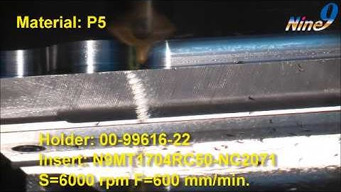 Nine9 indexable corner rounding cutter