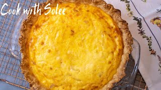 Simple &amp; Delicious Bacon &amp; Onion Quiche Lorraine | 簡單好吃煙肉洋蔥法式鹹批｜洛林鹹派｜Brunch Recipe | 早午餐食譜