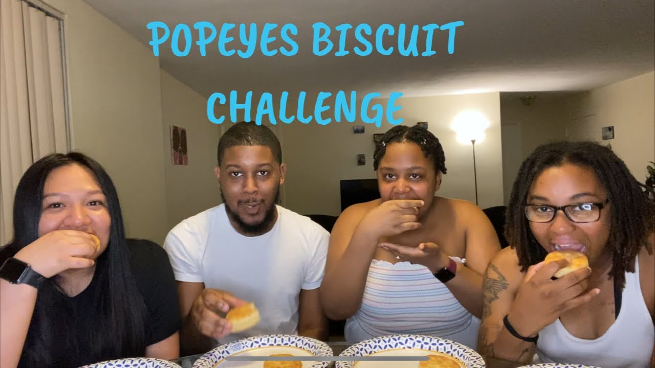 POPEYES BISCUITS CHALLENGE!! 