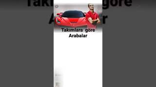 takımlara  göre arabalar