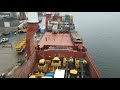 Acadia Desgagnes loading General cargo in Argentia, Newfoundland.