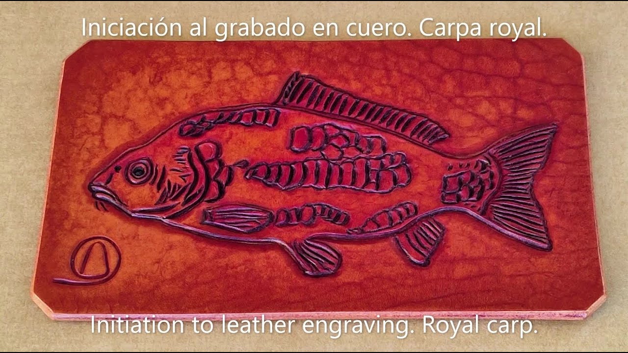 Iniciación al grabado en cuero. Carpa royal.