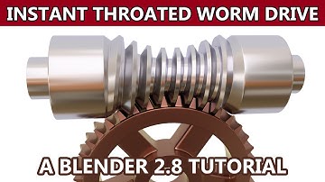 Tutorial: How to Instantly Model a Throated Worm and Matching Wheel in Blender 2.8