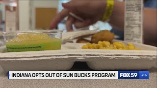 Indiana opts out of SUN Bucks program