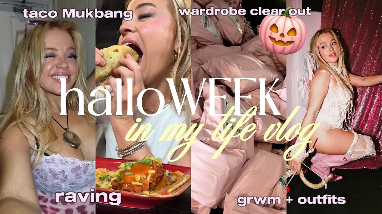 ✨ Видеоблог HalloWEEKLY 🎃 Октябрьские рейвы, мукбанги, распродажа всей моей одежды, ремонт студии...