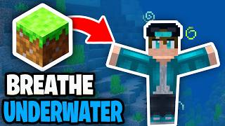How To Breathe Underwater In Minecraft Bedrock - Tutorial