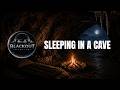 Sleeping in an Ancient Cave | Campfire, Water Drips & Deep Cave Ambience Black Screen 9 Hour