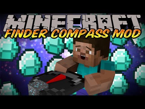 Minecraft Mod - FINDER COMPASS MOD! - DIAMOND RADAR!