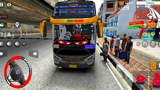 Bus STJ Avante Full Strobo Bawa Penumpang Keluar Terminal Ketemu Kids Panda Nabrak Di tikungan screenshot 2
