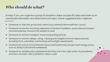 Planning Objection hints