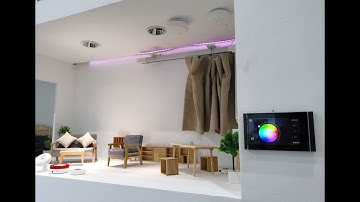 KNX/EIB K-bus Smart Home Hotel Building Automation System: GVS RGB Dimming Solution