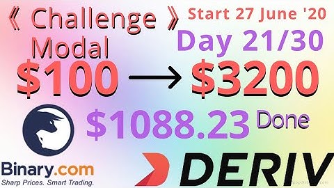 $100 to $3200 Challenge | $1088.23 Done | start 27 june 