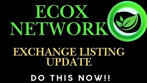 ECOX NETWORK - UPDATE BEURSLIJST | LAATSTE NIEUWS VAN ECOX NETWORK