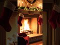 Cozy Christmas Fireplace Ambience Crackling Fire Sounds &amp; Holiday Jazz "Silent night"