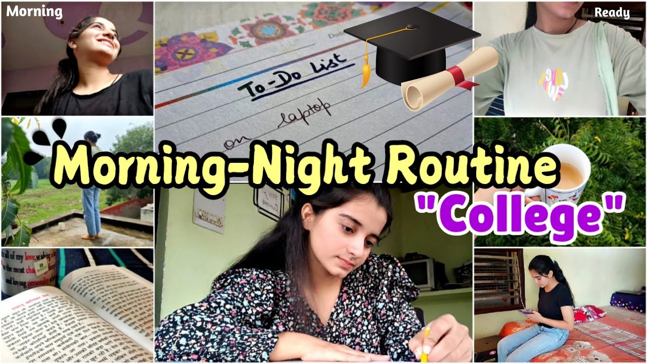 COLLEGE MORNING-NIGHT ROUTINE #college - YouTube