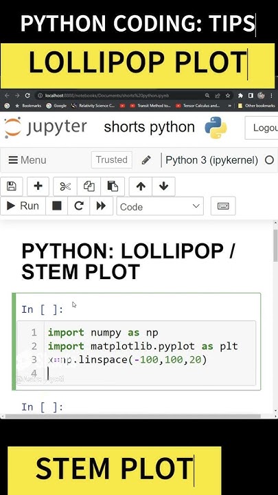 PYTHON PLOTTING LOLLIPOP STEM PLOT IN MATPLOTLIB #youtubeshorts #viral ...