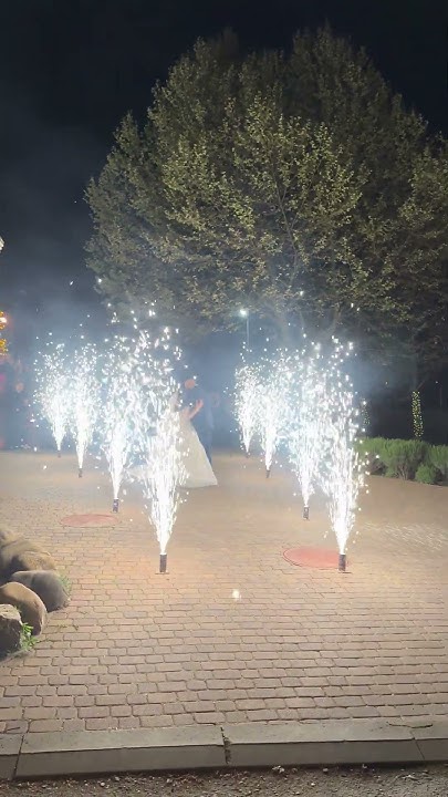 Свадебная дорожка из фонтанов на свадьбу 6 мая 2023 - YouTube